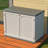 Horizontal Storage Shed With Removable Shelf