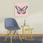 Elegant Pink Butterfly Delicate Elegant Contemporary Butterfly Nature Wall Art Print 1 Piece Wrapped Canvas Wall Art-852066535