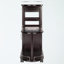Chariot utilitaire multi-rangement à roulettes avec finition espresso H 35,85 po x l 31,56 po x P 14,40 po