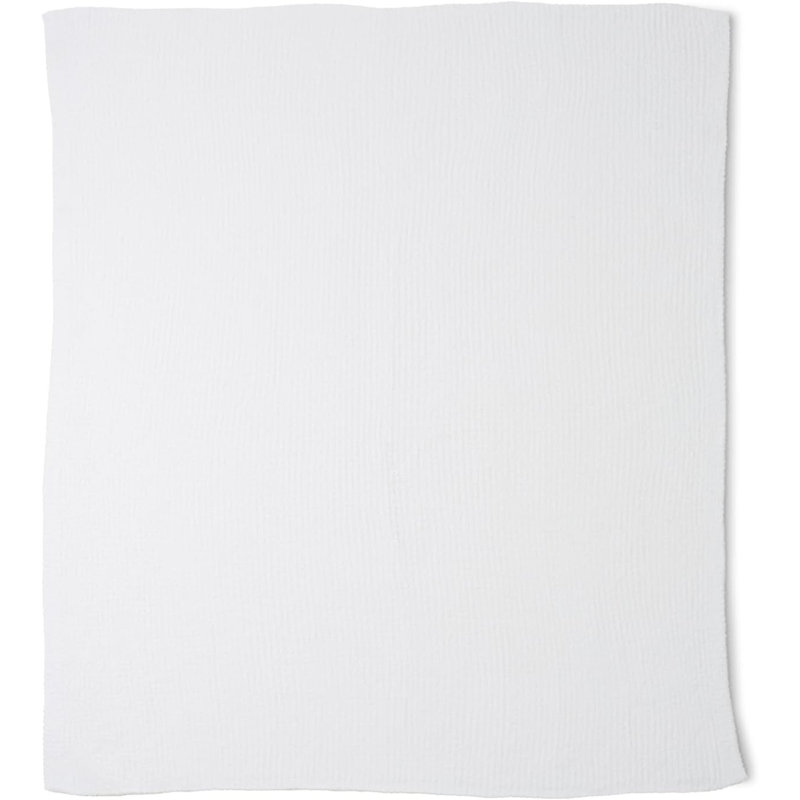 Couverture ultra douce Barefoot Dreams, 22" L x 20" W, Blanc