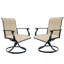 Chaises d'extérieur à rotation à 360 ° (2) -, cadre parfait pour le jardin, porche avant, 2 bretelles pivotantes pour la cour arrière, terrasse idéale, pelouse