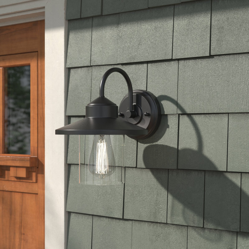 Aldrich Wall Light, Powder Coated Black