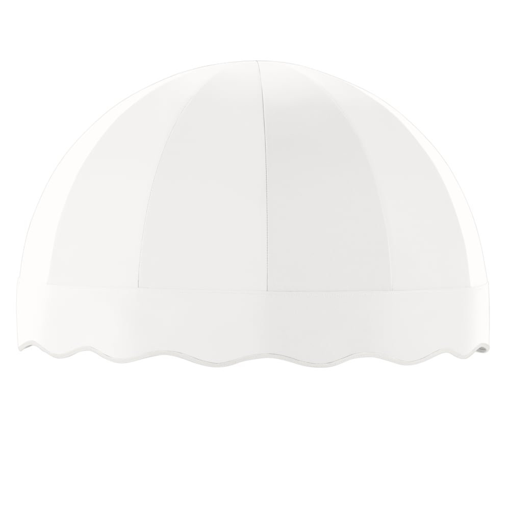 Awntech Bostonian Acrylic Fabric Fixed Awning Awntech Cover Color: White Size: 33.25" H x 52.5" W x 26.25" D