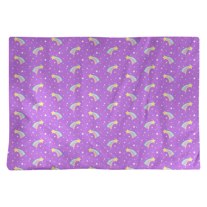 Napperon en coton 18 po Shooting Stars, Violet