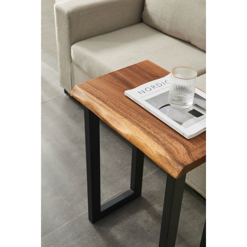 Table de bout en bois massif 