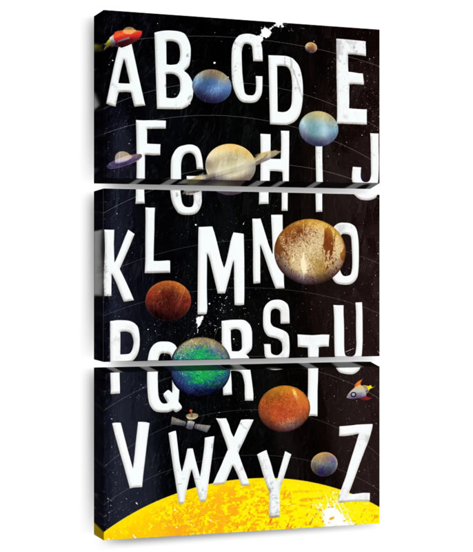 ABC Galaxy, 62" H x 30" W
