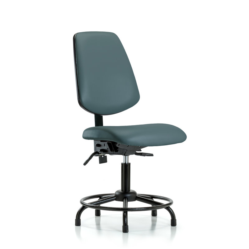 Eloise Drafting Chair, Colonial Blue, Glides, Not Included