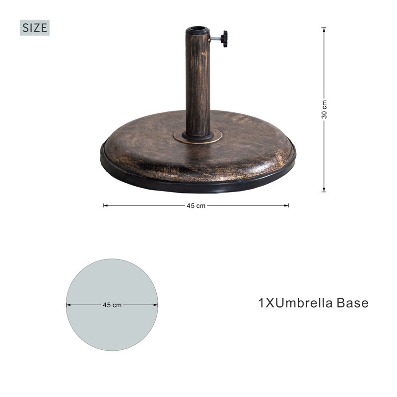 15kg Cement Free Standing Umbrella Base