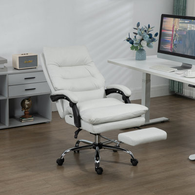 Microfibre Executive Massage Home Office  Chair,  Computer Task  Chair, Heated Reclining Chair