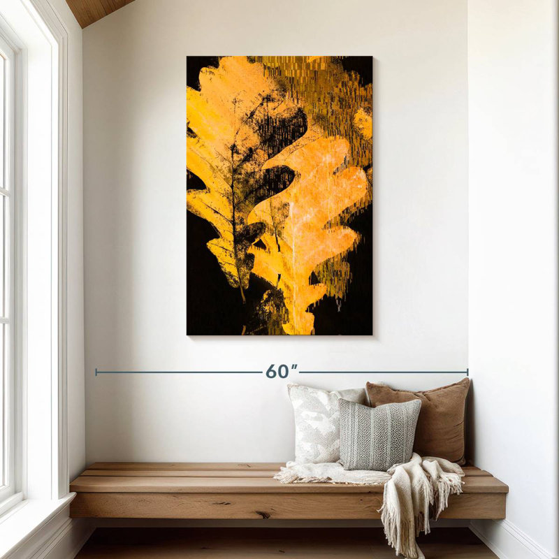 Harnek Abstract Leaves, 45" H x 30" W