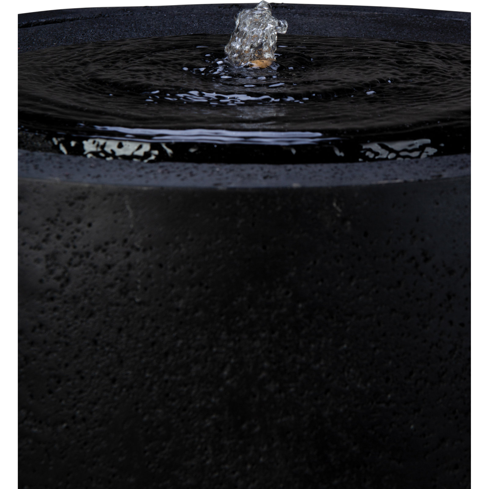 26 in. Meditation Fountain - Black Sand, Black