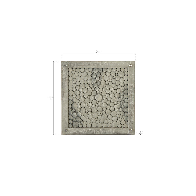 Phillips Silver Grey Driftwood Inspired Wall Tile Decor