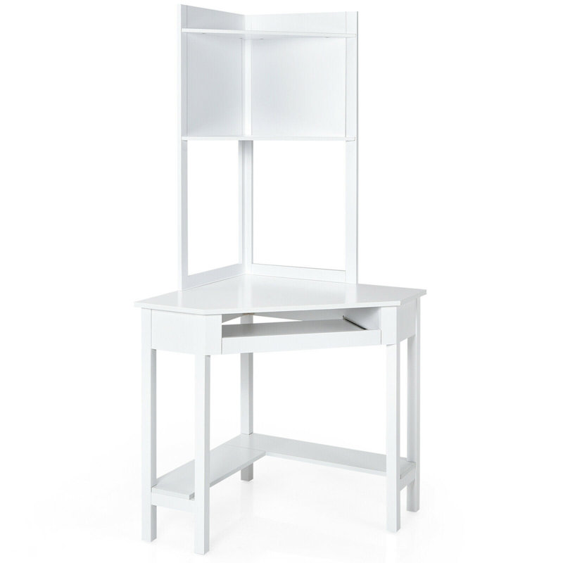 Bureau d'angle, Blanc