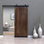 Porte de grange coulissante en bois de noyer avec quincaillerie Karona Z Design-1864421387-1868581092