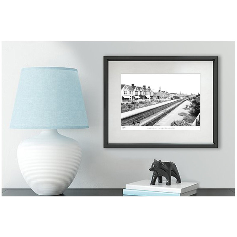 Burry Port, Station Road C1955 by Francis Frith - Single Picture Frame Print, 28cm H x 36cm W x 2.3cm D
