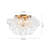 4-light Handcrafted Glass Bubble Semi-flush Mount