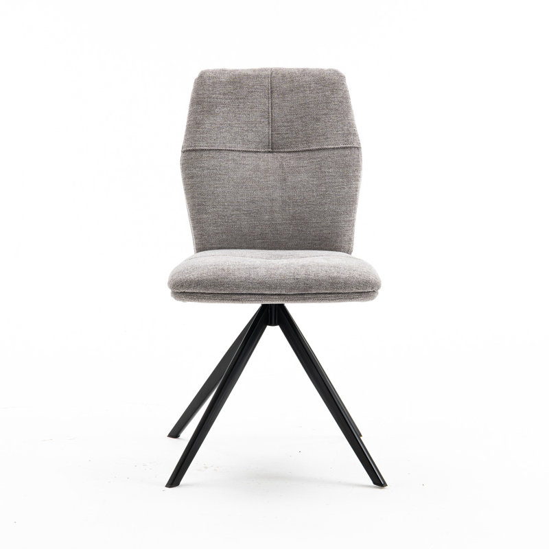 Adedotun Upholstered Dining Chair, Grey, 8