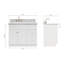 Ensemble de meuble-lavabo simple 43 po Hamlet-94350900