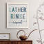 Lather Rinse Répétition - cadre photo, art textuel sur toile-1187212344-1187212288