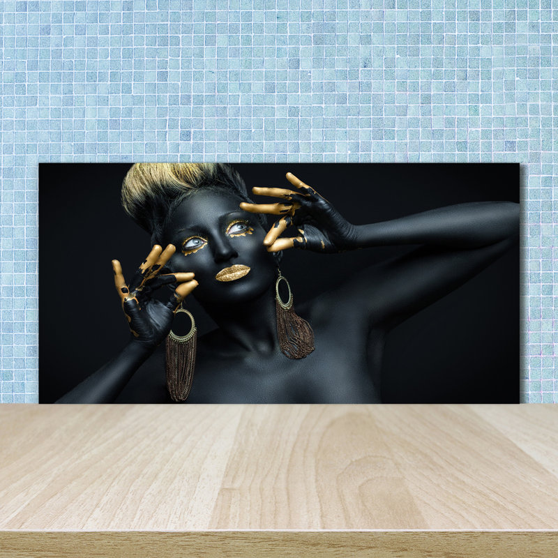 Alysandra 50cm W x 100cm L Glass Peel and Stick Panel