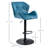 Chetopa Swivel Upholstered Adjustable Height Counter Stool with Metal Frame-1204033100