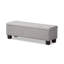 Banc de rangement rembourré en polyester au fini beige gris Ahrens, H 17,32 po x l 52,17 po x P 16,73 po-196630282-210987867