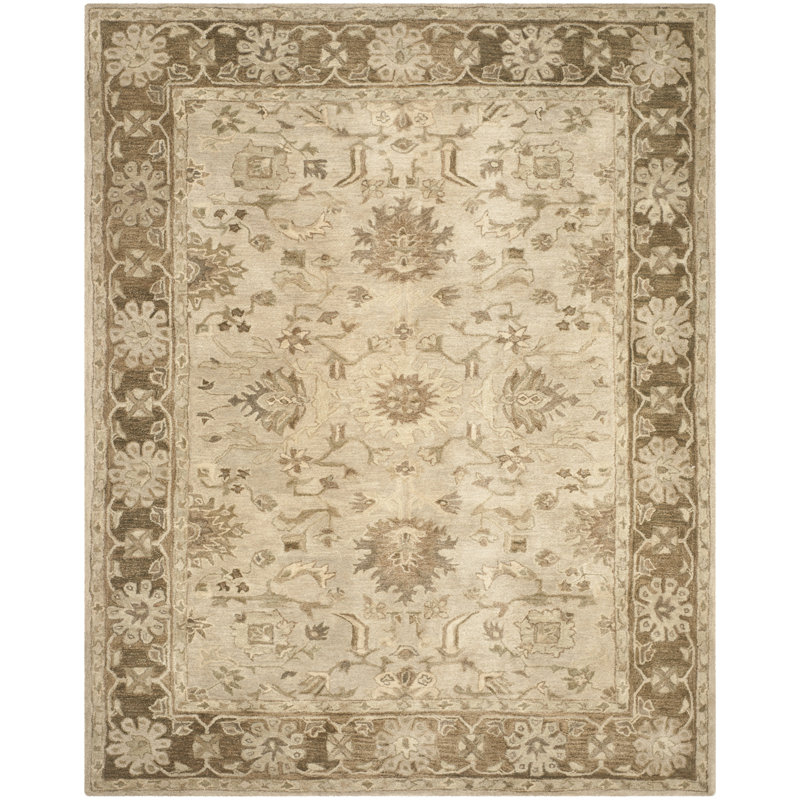 Tingley Hand Tufted Wool Pile Oriental Rug, Rectangle 9' x 12'