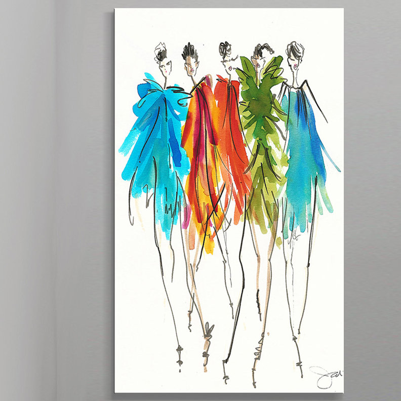 «On Fleek 1», reproduction sur toile, H 30 po x l 18 po x P 1 po, Toile tendue