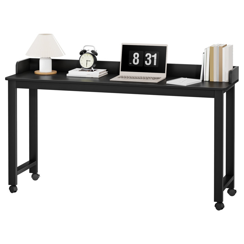 Overbed Table with 360 Degree Wheels, Laptop Table, Bed Table with Metal Leg