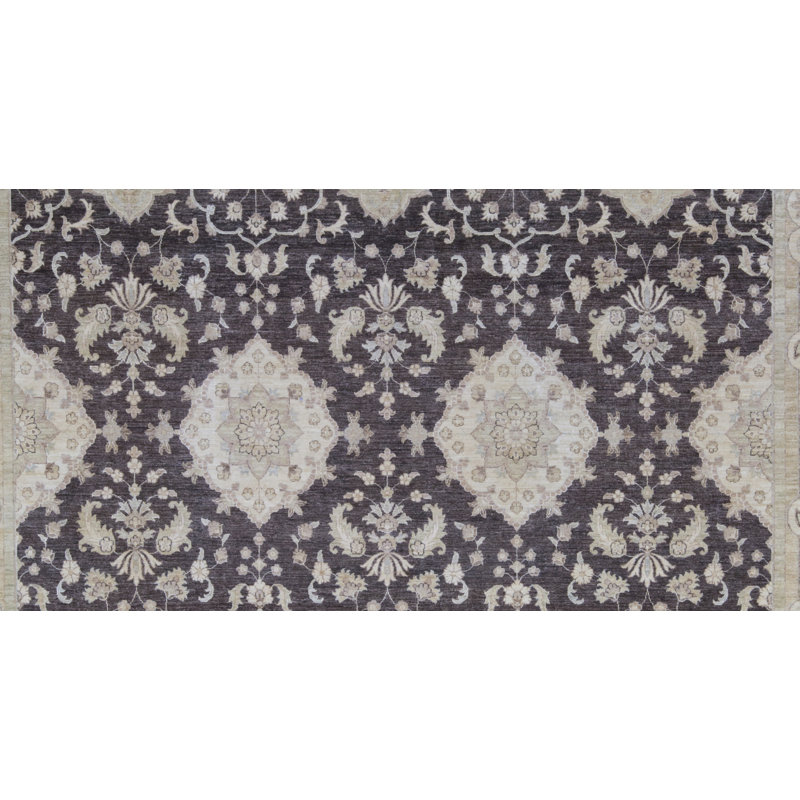 Ziegler Hand-Knotted High-Quality Brown and Beige Area Rug