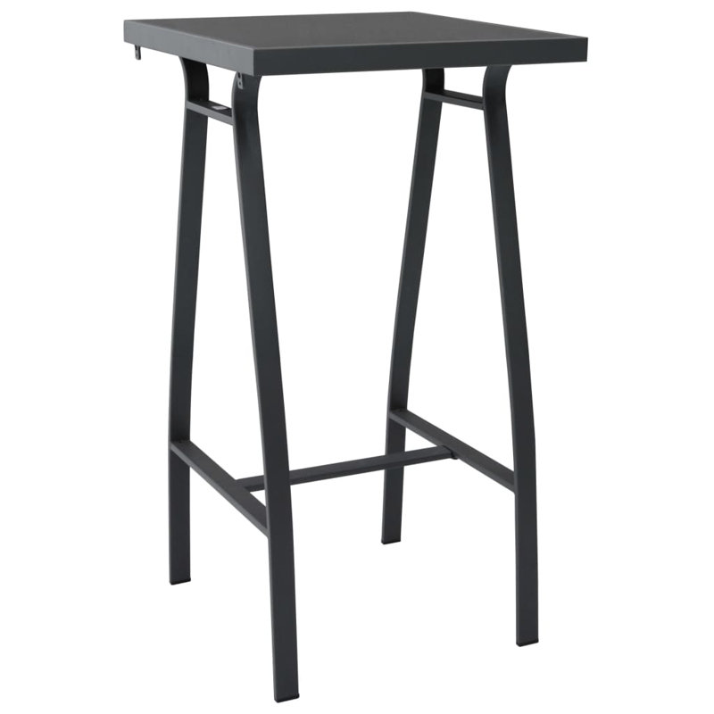 Nandina 2 - Person Patio Dining Set with Square Table, Black