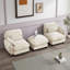 Canapé modulable deux places avec pouf amovible-1112572435