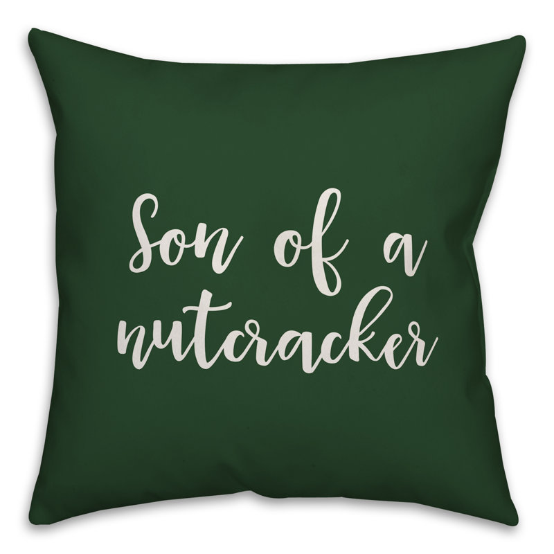  Coussin Sun of a Nutcracker, Vert foncé, Coussin décoratif