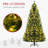 7.5' Tall Prelit Christmas Tree Douglas Fir Artificial Christmas Tree with Realistic Branches, Green