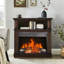 Foyer électrique encastrable 23 pouces, flamme réaliste, bûche, télécommande, minuterie, protection contre la surchauffe, chaleur de 1400 W, 5000 par heure, 11 réglages de température, source DEL de 50 000 heures, 4 réglables-1425474149