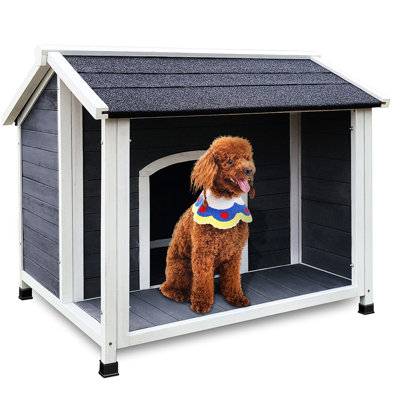 Niche à vent extérieure pour chiens de taille moyenne - Bois, chaleureux, résistant, hygiène