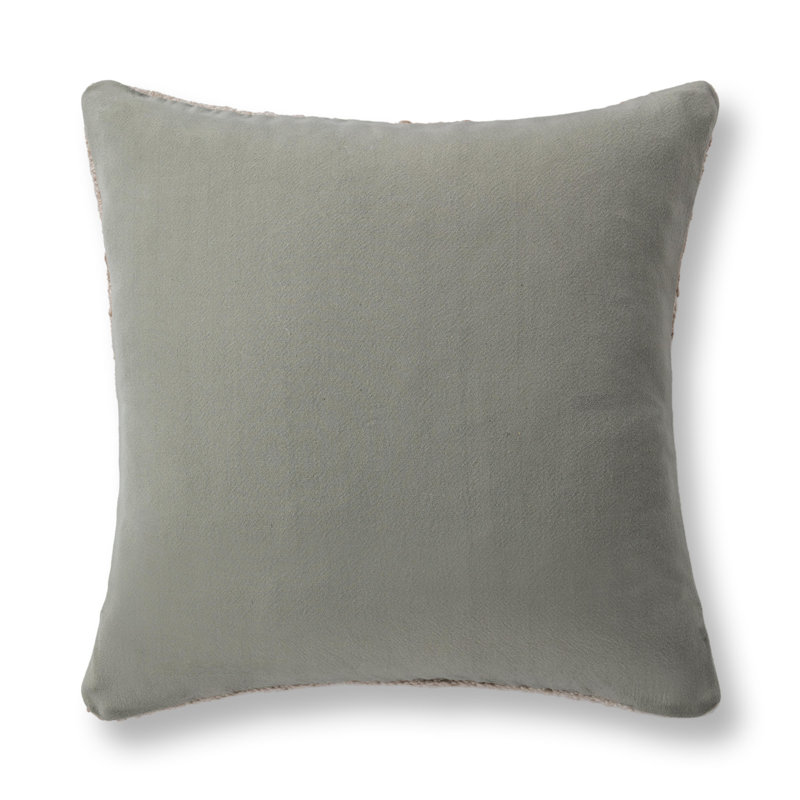 Sita Performance Fabric Throw Pillow, Sage/Natural
