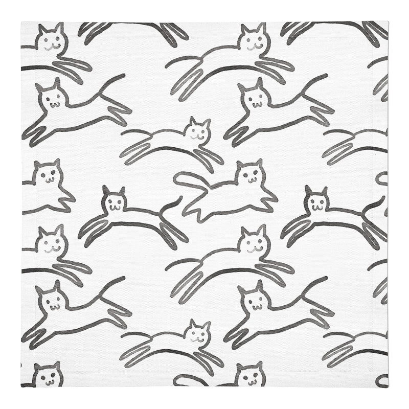 Cotton Animal Print Square Napkin