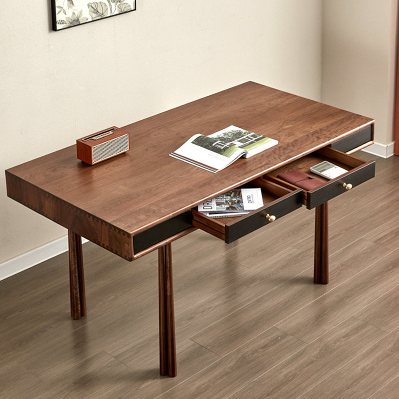 Bureau minimaliste à pieds hauts de style italien, H 29,53 po x l 59,06 po x P 31,5 po
