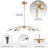Crevan 6 - Light Dimmable Modern Linear Chandelier