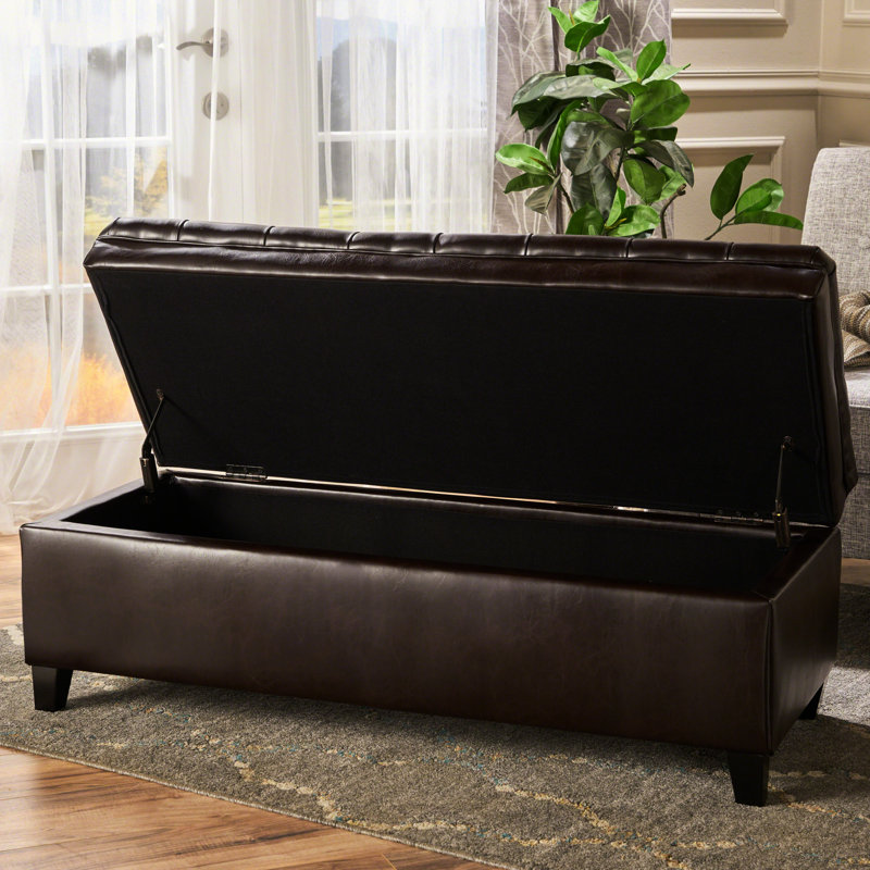 Rangement rectangulaire pour magazines en faux cuir - siège de 18,34 po de largeur de 20,5 po