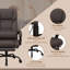 Fauteuil d'ordinateur inclinable, réglable, inclinable, repose-pieds, 6 points