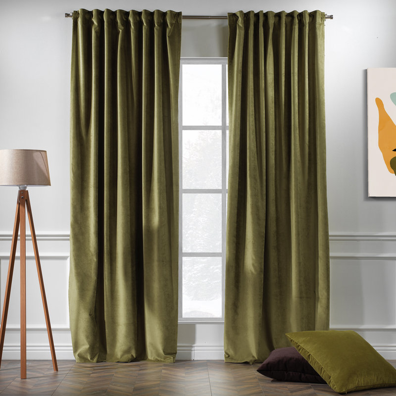 Decorative Double Panel in Matt, Extra Wide X Extra Long, L 52 po x L 95 po, 29 olive