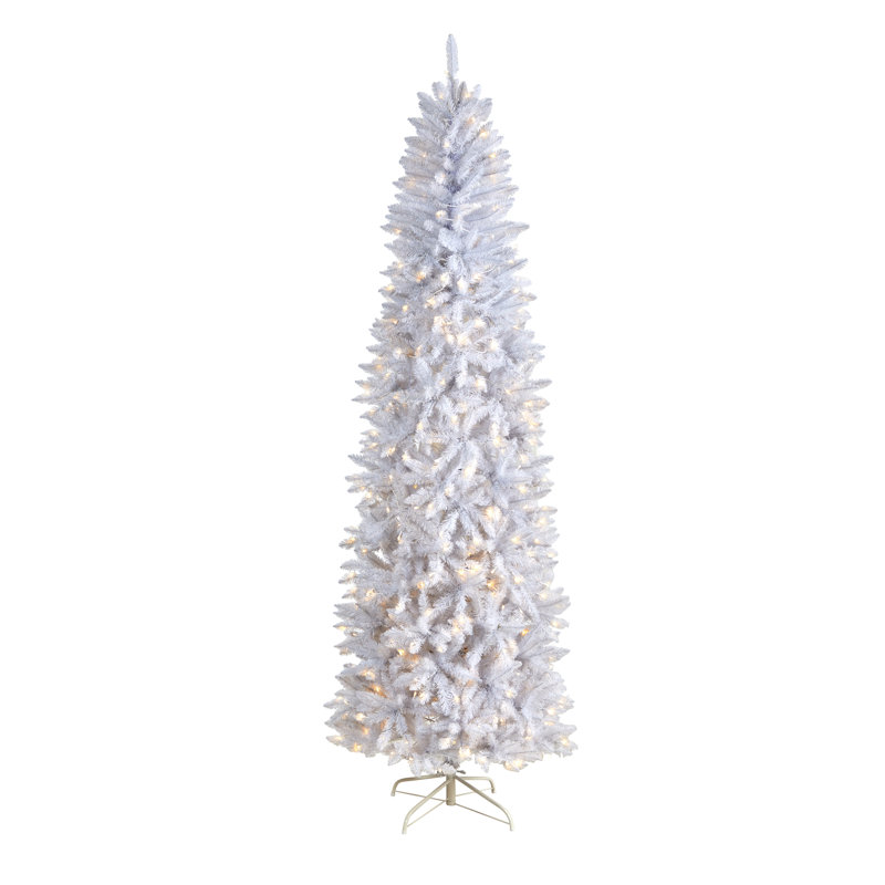 Lighted Artificial Christmas Tree, 8'