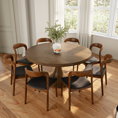 Aurora 5/7/9 Pieces Heavy-Duty Solid Wood Dining Table & Chair Set