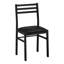Ensemble de table de salle à manger, ensemble de 3 pièces, petit, abattant 35 po, cuisine, métal noir, contemporain, moderne-809323696-809323699