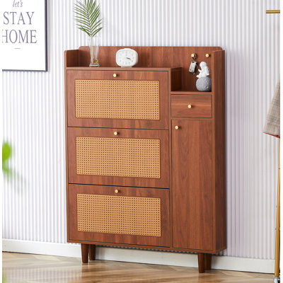 Modern Minimalist MDF Shoe Cabinet, Suitable For A Variety Of Styles Including Nordic, And Industrial