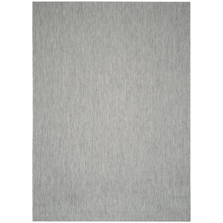 Herefordshire Geometric Grey/Navy Blue Area Rug