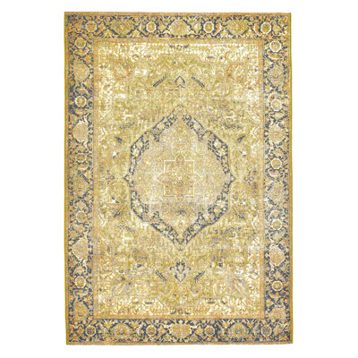 Funky Flatweave Green Rug