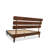 Caden Solid Wood Platform Bed with Adjustable Headboard, Mid-Century Modern-482096209-482096220